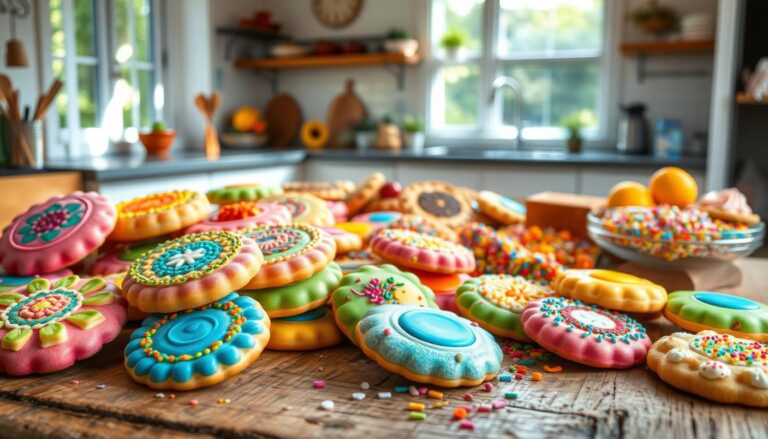 colorful ingredients in some cookie recipes