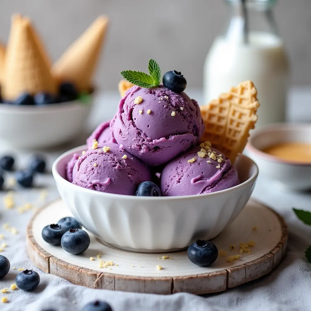 blueberry ice cream recipe